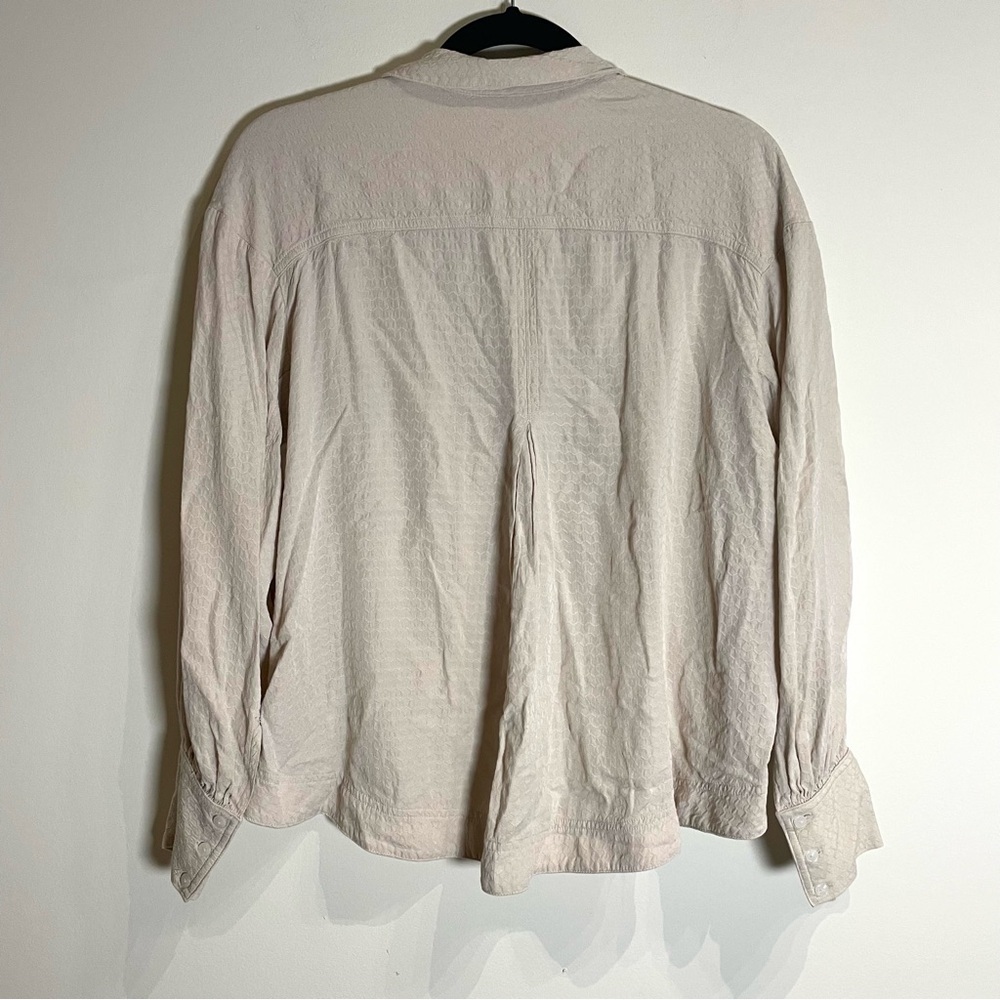 Free People Erin Buttondown in Tea/Cream size XS - Picture 8 of 12